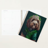 Cockapoo Dog en robe de fête St. Patrick (Devant avec enveloppe)