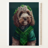 Cockapoo Dog en robe de fête St. Patrick (Dos)