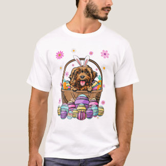 Cockapoo Dog Happy Easter Day T-shirt