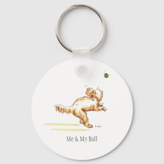 Cockapoo Dog Keyring Sleutelhanger (Voorkant)