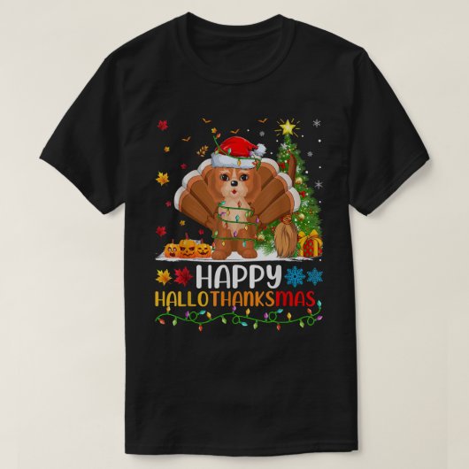 Cockapoo Dog Lover Funny Happy Cockapoo HelloThank T-shirt (Design voorkant)