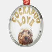 Cockapoo Dog Metalen Ornament (Links)