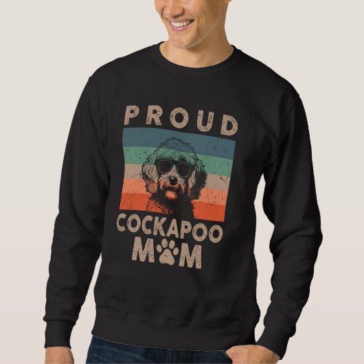 Cockapoo Dog Mom Cockapoo Mama Cadeaus voor Vrouwe Trui (Voorkant)