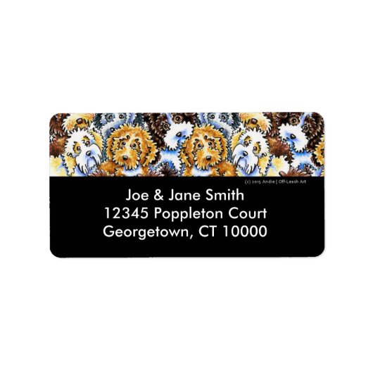 Cockapoo Dog Pack Black Etiket (Voorkant)