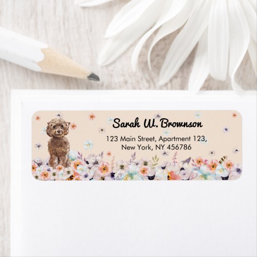 Cockapoo Dog zonnebril Etiket (Insitu)