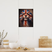 Cockapoo Drapeau Britannique Chien Affiches d'Art  (Cuisine)