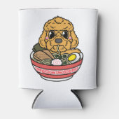 Cockapoo Eten Ramen Noedels Spoodle Hond Japans Blikjeskoeler (Voorkant)