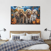 Cockapoo Halloween Griezelig Canvas Afdruk (Insitu (Slaapkamer))
