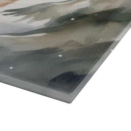 Cockapoo Hond in Sneeuw Kerstmis Snijplank (Hoek)