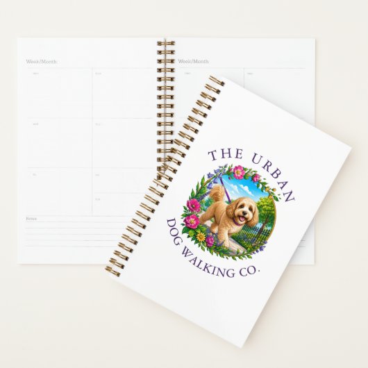 Cockapoo hondenwandel dagopvang planner (Display)