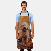 Cockapoo in de herfst laat Herfst inspireren Schort (Gedragen)