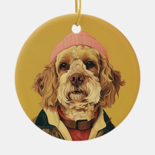 Cockapoo Keramisch Ornament (Voorkant)