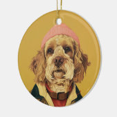 Cockapoo Keramisch Ornament (Links)