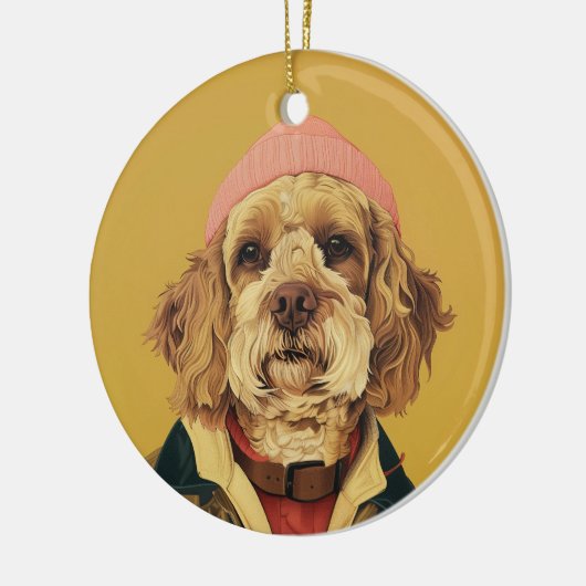 Cockapoo Keramisch Ornament (Links)
