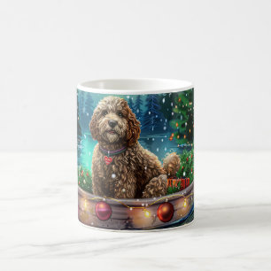 Cockapoo Kerst Feestelijke Reis Koffiemok