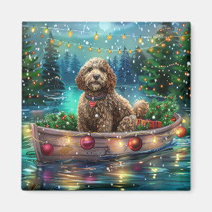 Cockapoo Kerst Feestelijke Reis Magneet