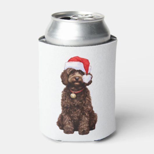 Cockapoo Kerstmis Blikjeskoeler (Blikje Voorkant)
