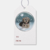 Cockapoo Kerstmis Cadeaulabel (Voorkant)