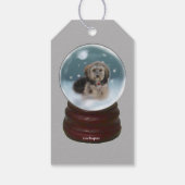 Cockapoo Kerstmis Cadeaulabel (Achterkant)