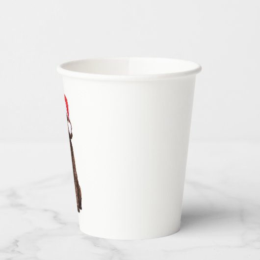 Cockapoo Kerstmis Papieren Bekers (Links)