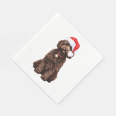 Cockapoo Kerstmis Servet (Hoek)