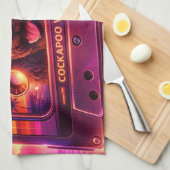 Cockapoo keukentheedoek geïnspireerd door de jaren theedoek (Quarter Fold)
