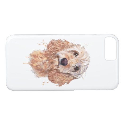 Cockapoo leuke hondentelefooncel. Geweldig cadeau  Case-Mate iPhone Case (Achterkant (Horizontaal))