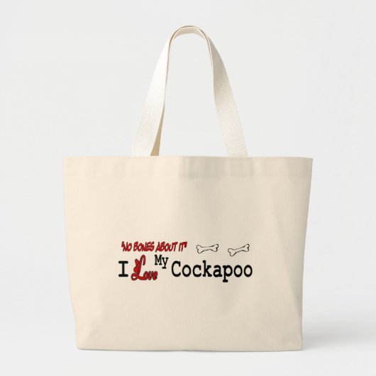 Cockapoo Lovers Gifts Grote Tote Bag (Voorkant)