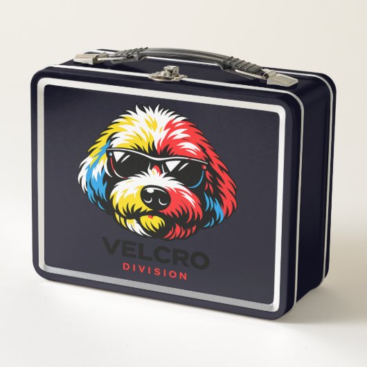 Cockapoo Lunchbox Colourful Dog Gift (Voorkant)