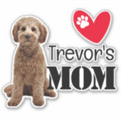 Cockapoo mam Personalized Sticker (Voorkant)