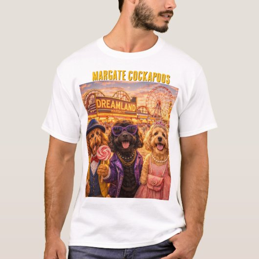 Cockapoo Margate Dreamland T-shirt Cadeau Chien Dr (Devant)