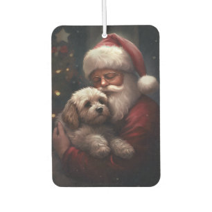 Cockapoo met Kerstman Festive Kerst Luchtverfrisser