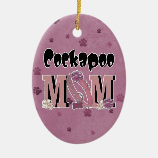 Cockapoo MOM Keramisch Ornament (Voorkant)