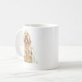 Cockapoo Mug, Dog Lover Gift, Cockapoo Art Mug (Devant gauche)