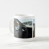 Cockapoo op het wiel koffiemok (Voorkant links)