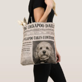 Cockapoo Oude Krant Draagtas (Dichtbij)