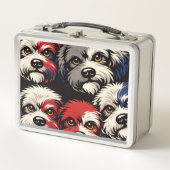 Cockapoo Patroon Lunchbox – Cute Honden Design (Voorkant)