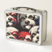 Cockapoo Pattern Lunchbox – Cute Dog Design (Dos)