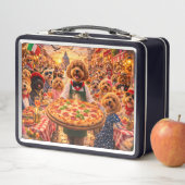 Cockapoo Pizza Lunchbox Funny Dog Design (In situ)