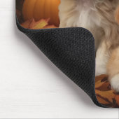 Cockapoo Pup Autumn Delight Pompoen Muismat (Hoek)