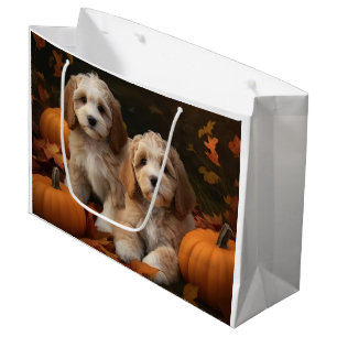 Cockapoo Puppy Herfst Delight Pompoen Groot Cadeauzakje