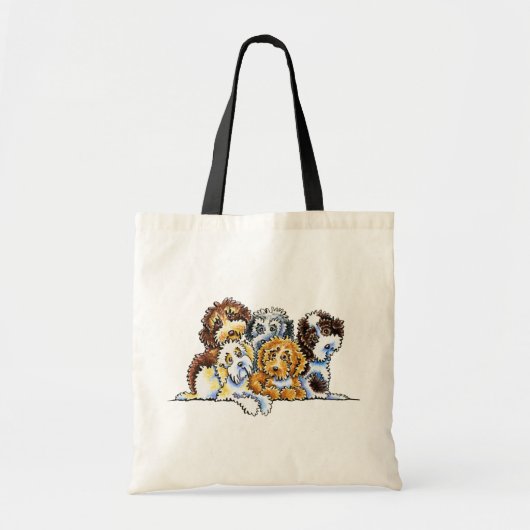 Cockapoo Rainbow Tote Bag (Voorkant)