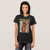 Cockapoo Rockstar Rocka Poo Dog Blues Master T-shirt (Voorkant volledig)