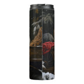 Cockapoo Snowy Sleigh Kerst Decor Thermosbeker (Achterkant)