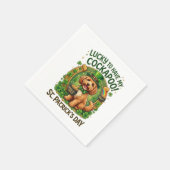 Cockapoo St. Patrick's Day GeluksHond Pot met Goud Servet (Hoek)