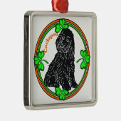 Cockapoo St Patrick's Day Metalen Ornament (Rechts)