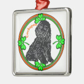 Cockapoo St Patrick's Day Metalen Ornament (Links)