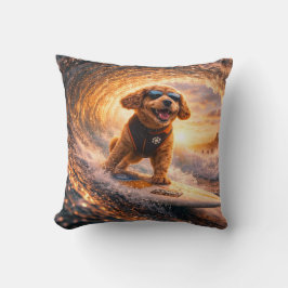 Cockapoo Surf Art | Cool Cockapoo Gift pillow Kussen