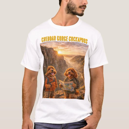 Cockapoo Wandelshirt Cheddar Gorge T-shirt (Voorkant)