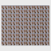 Cockapoo Winter Wonderland Kerstvreugde Cadeaupapier (Vlak)